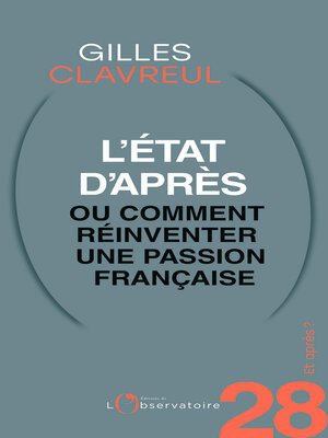 cover image of Et après ? #28 L'état d'après ou comment réinventer une passion française